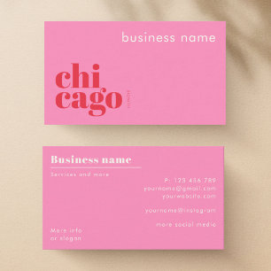 Visitenkarte für Unternehmen in Chicago Illinois