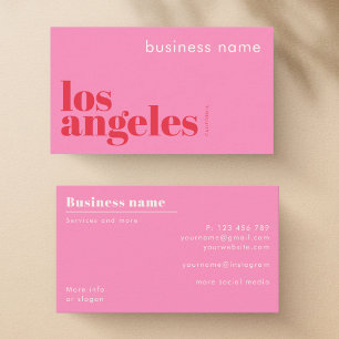 Visitenkarte für Unternehmen in Los Angeles LA Kal