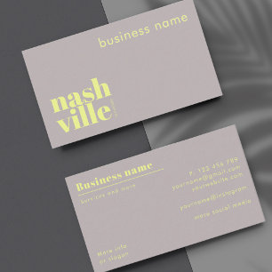 Visitenkarte für Unternehmen in Nashville Tennesse