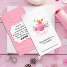 Visitenkarte für Vogel Stricknadeln