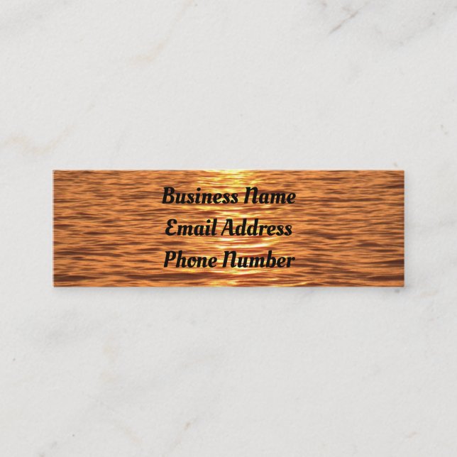 Visitenkarte für Wasserkraftwerke (Vorderseite)