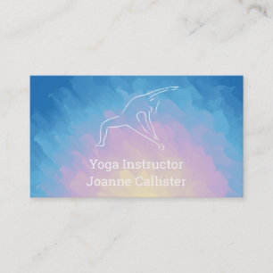Visitenkarte für Yoga- oder Pilates-Lehrer