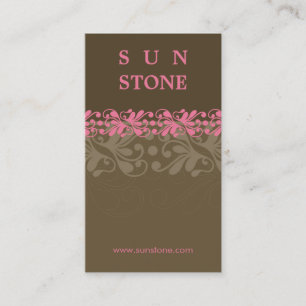 VISITENKARTE:: gemustertes sunstone P2 Visitenkarte