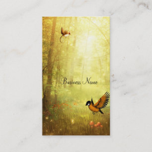 Visitenkarte Golden Woodland Bird