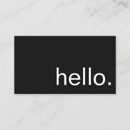 Visitenkarte - hallo