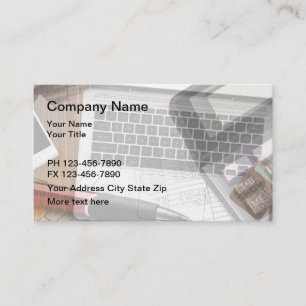Visitenkarte Hintergrund für Buchhalter