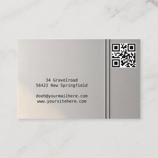 Visitenkarte Immobilienmakler Raumausstatter etc (Rückseite)