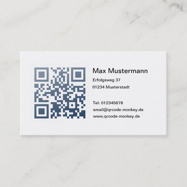 Visitenkarte (individuell gestaltbar) (Vorderseite)