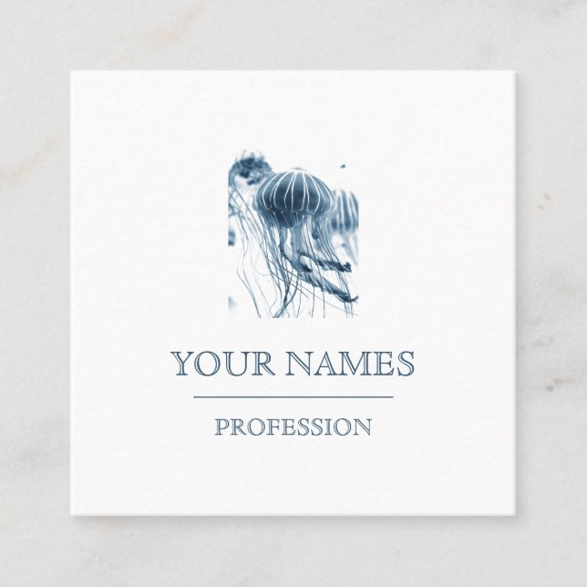 Visitenkarte: JELLYFISH Quadratische Visitenkarte