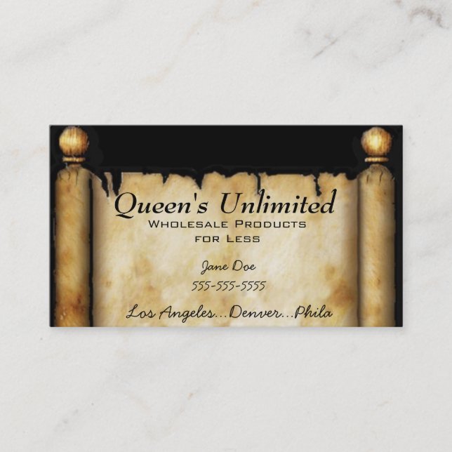 Visitenkarte-königlicher Entwurf Visitenkarte (Vorderseite)