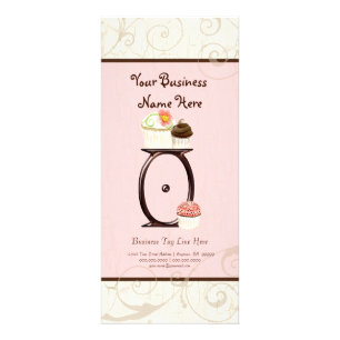 Visitenkarte - Letter O Monogram Dessert Bak Werbekarte