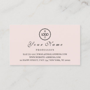 Visitenkarte Makeup Artist Logo Esthetican QR Terminkarte