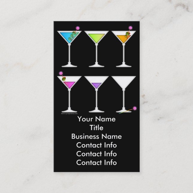 Visitenkarte - Martinis geht, geht, geht, (Vorderseite)
