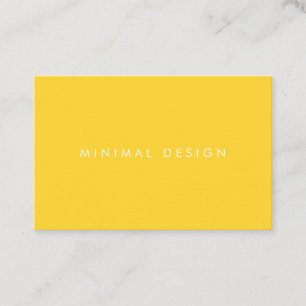 Visitenkarte Minimal Yellow Business Card