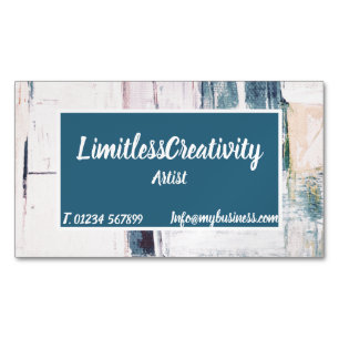 Visitenkarte mit abstraktem Hintergrund Magnetische Visitenkarte