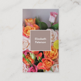 Visitenkarte mit Blume-Hintergrund