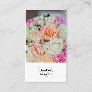 Visitenkarte mit Blume-Hintergrund