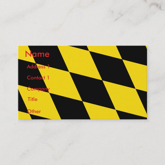 Visitenkarte mit Flag München, Deutschland (Vorderseite)