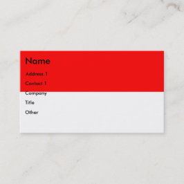 Visitenkarte mit Flagge Indonesiens