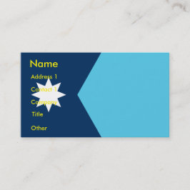 Visitenkarte mit Flagge von Minnesota