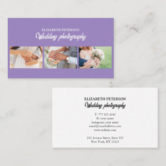 Visitenkarte mit Foto Hintergrund.