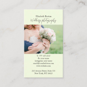 Visitenkarte mit Foto Hintergrund.