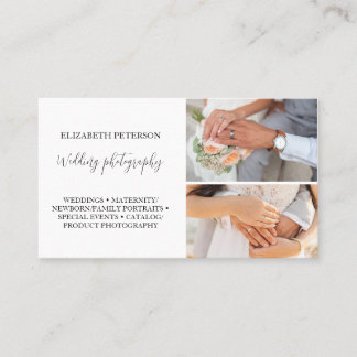 Visitenkarte mit Foto Hintergrund.