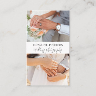 Visitenkarte mit Foto Hintergrund.