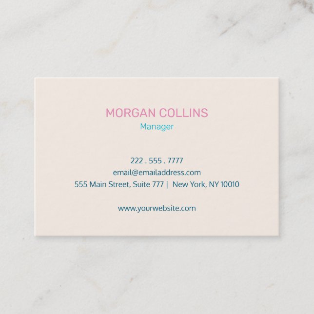 Visitenkarte mit Ihrem Logo (Vorderseite)