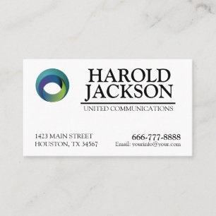 Visitenkarte mit Logo und Personalisiertem Text
