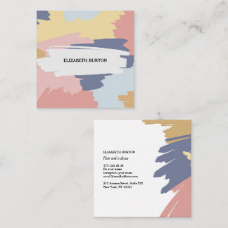 Visitenkarte mit modernem, grovem Hintergrund.