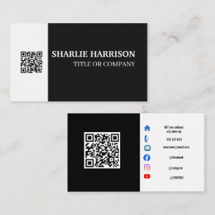 Visitenkarte mit QR-Code