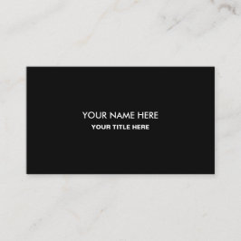 Visitenkarte mit QR-Code | Schwarzes modernes Desi