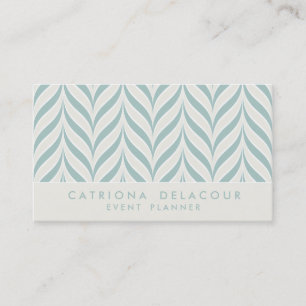 Visitenkarte mit vintage Chevron-Wellenmuster