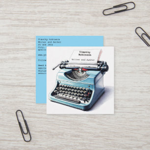 Visitenkarte mit Vintage-Schreibmaschine