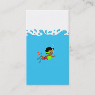 Visitenkarte mit Wasserschlauch