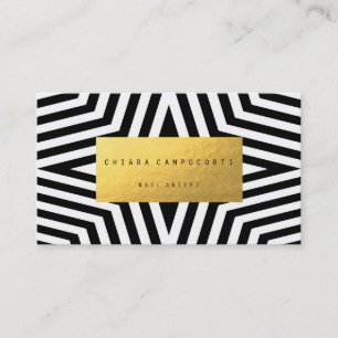 Visitenkarte mit weißer und schwarzer
