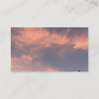 Visitenkarte mit Wolken