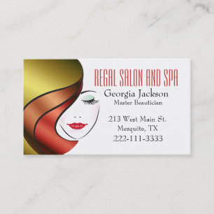 Visitenkarte Modernes Glamour-Frisörsalon