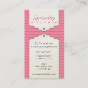 VISITENKARTE:: modisches gifttag P8 Visitenkarte