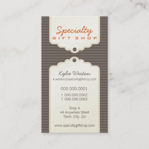 VISITENKARTE:: modisches gifttag P9 Visitenkarte