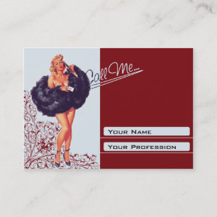 Visitenkarte mollig - PinUp Terminkarte