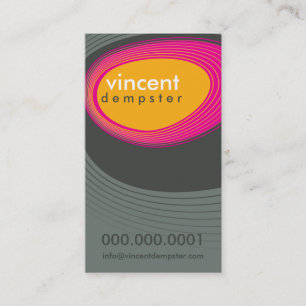 VISITENKARTE:: mutige Retro Felsen P6 Visitenkarte