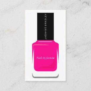 Visitenkarte - Nagellack-Pink