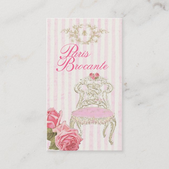 Visitenkarte Paris Brocante (Vorderseite)