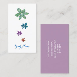 Visitenkarte Personalizable - Blumen 011