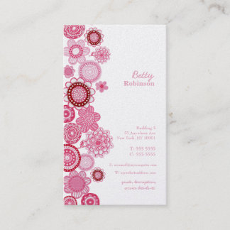 Visitenkarte Pink Delight Pearl Ladys Company