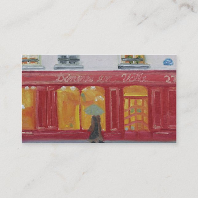 VISITENKARTE RESTAURANT-EN VILLE (Vorderseite)