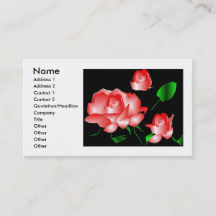 Visitenkarte "Rosa Florist II"