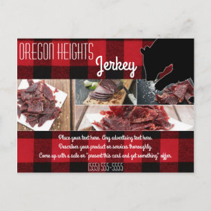 Visitenkarte Roter Buffalo Karierter Bär Postkarte